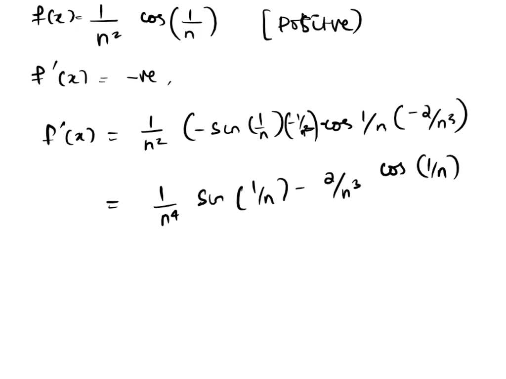 Solved 4 determine the convergence of divergence of the series using