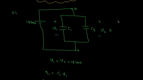 let-c1-6-microfarad-c2-3-microfarad-and-vab-is-18-v-find-the-equivalent-capacitance-and-the-charge-and-find-the-charge-and-potential-difference-for-each-capacitor-when-two-capacitors-are-con-85581