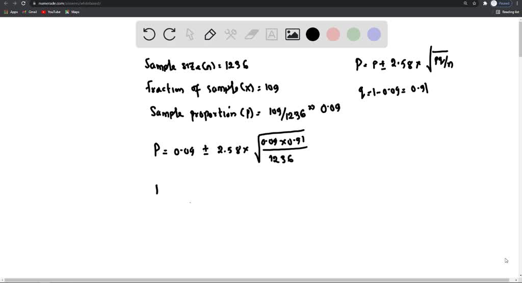 SOLVED: Construct a 99% confidence interval to estimate the population ...