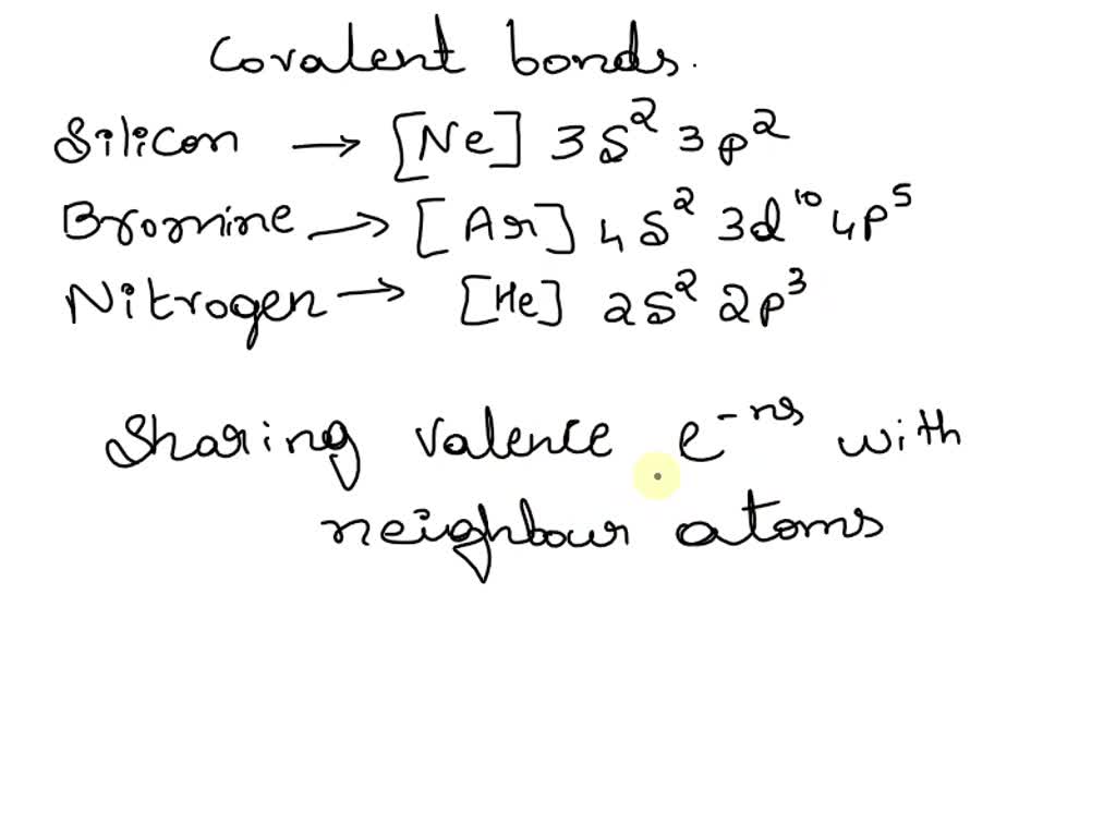 SOLVED Determine the number of covalent bonds that are possible for