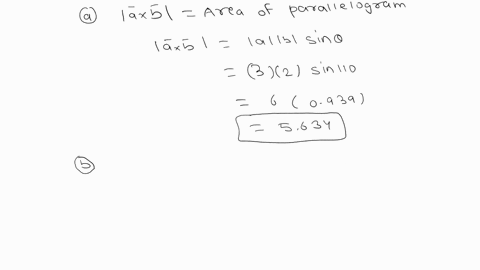 panz-the-figure-below-shows-two-vectors-and-b-in-r-that-ar-the-xy-plana-suppose-ilell-3-ibll-2-end-tha-angle-batween-the-wo-vectors-is-10-degreas-tine-area-of-ine-paral-elogram-fored-by-the-81938