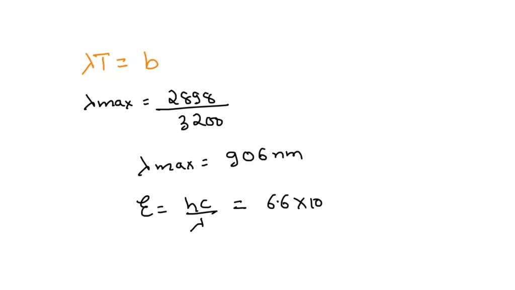 SOLVED An incandescent light bulb radiates 40 watts of thermal