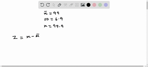 consider-a-set-of-data-in-which-the-sample-mean-is-99-and-the-sample-standard-deviation-is-69-calculate-the-z-score-given-that-x949-round-your-answer-to-two-decimal-places-81344