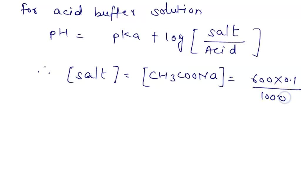 SOLVED: A buffer is prepared using acetic acid, CH3COOH, (a weak acid ...