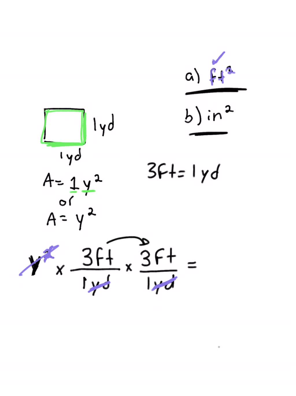 solved-a-square-yard-is-a-square-with-sides-1-yard-in-length-a-how