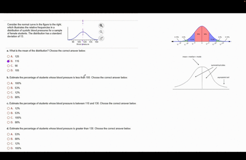 consider-the-normal-curve-in-the-figure-to-the-right-which-illustrates-the-relative-frequencies-in-distribution-of-systolic-blood-pressures-for-sample-of-female-students_-the-distribution-ha-50787
