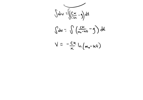 a-rocket-fired-upward-from-rest-at-time-t0-has-an-initial-mass-of-m_0-including-its-fuel-assuming-2-58764