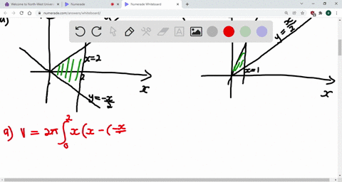 Revolution about the x axis use the shell method t0 find the...