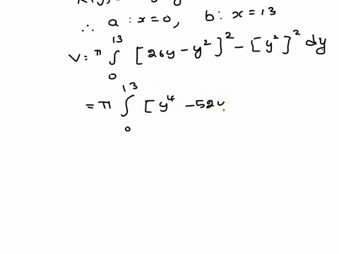 22-find-the-volume-of-the-solid-generated-by-revolving-the-region-bounded-by-the-graphs-f-the-equation-about-the-given-lines-xy2-x26y-y2-iy-axis-ii-the-line-x171-31508