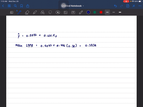 consider-the-following-regression-outputt-y-02033-06560xt-se-00976-01961-r2-0397-rss-00544-ess-00358-where-y-labor-force-participation-rate-lfpr-of-women-in-1972-and-xlfpr-of-women-in-1968-t-16213