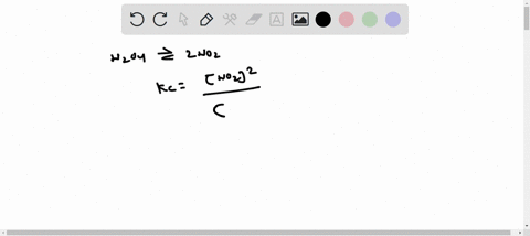 calculate-the-equilibrium-concentrations-of-n2o4-n-2-o-4-and-no2-n-o-2-at-25-c-c-in-a-vessel-that-contains-an-initial-n2o4-n-2-o-4-concentration-of-00396-m-m-the-equilibrium-constant-kc-k-c-76595