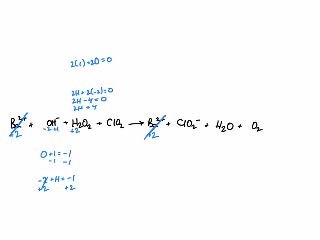 SOLVED: 1. In each of the following balanced oxidation-reduction ...