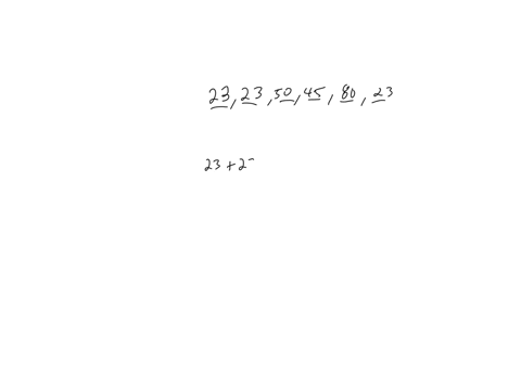 find-the-mean-for-the-group-of-data-items-round-to-the-nearest-hundredth-if-necessary-23-23-50-45-80-23