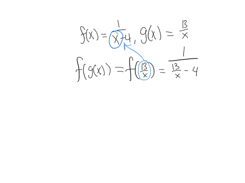 for-the-functions-fx1x-4-and-gx13x-find-the-composition-f-og-and-simplify-your-answer-as-much-as-possible-write-the-domain-using-interval-notation