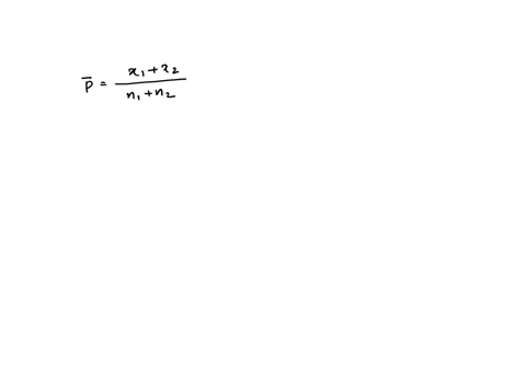 from-the-sample-statistics-find-the-value-of-p-bar-used-to-test-the-hypothesis-that-the-population-proportions-are-equal-n1-100-n2-100-x1-34-x2-30-66285