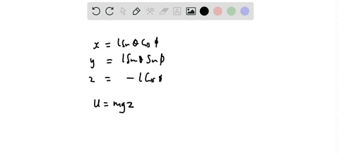 obtain-the-lagrange-equations-of-motion-for-a-spherical-pendulum-iea-mass-point-suspended-by-a-rigid-weightless-rod-99775