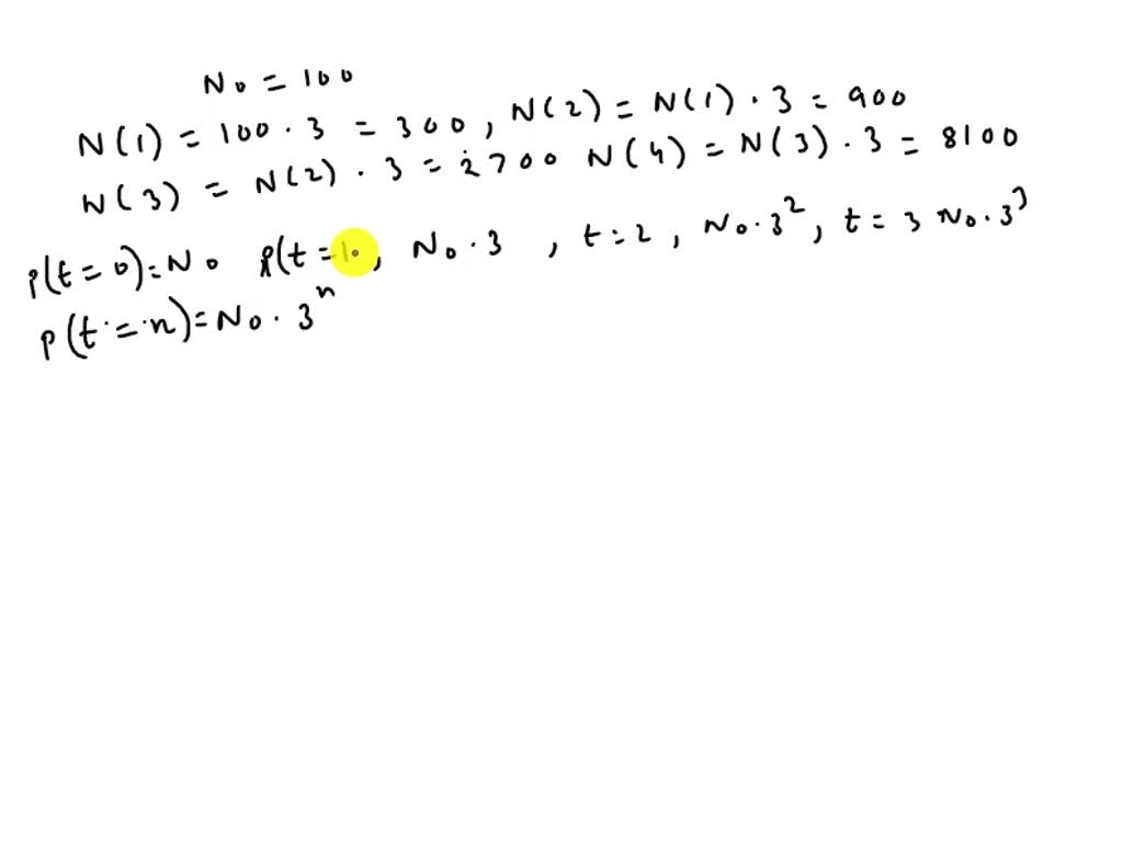 SOLVED: A bacterial colony has an initial population of 200. The