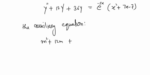 consider-the-differential-equation-y-12y-36y-22-7x-7-find-the-general-solution-to-the-corresponding-homogeneous-equation-in-your-answer-use-c1-and-c2-to-denote-arbitrary-constants-enter-c1-a-82138