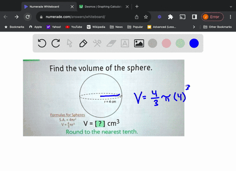 find-the-volume-of-the-sphere-4cm-eormulas-for-spheres-sa-4nr-vgnr-v-cm3-round-to-the-nearest-tenth-04027