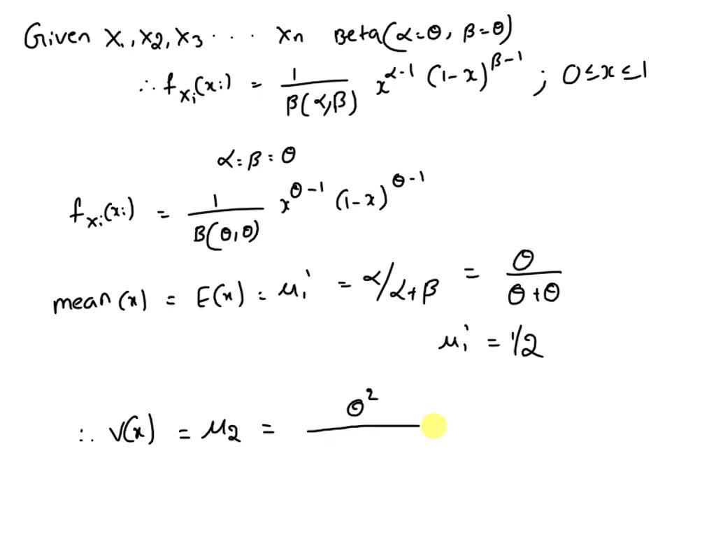 SOLVED: Let X1, X2,..., Xn be a random sample from a population with ...