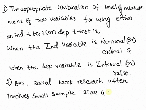 tests-and-analysis-of-variance-what-is-the-appropriate-combination-of-levels-of-measurement-of-two-variables-for-using-either-an-independent-ttest-or-dependent-ttest-why-do-the-sample-size-a-32518