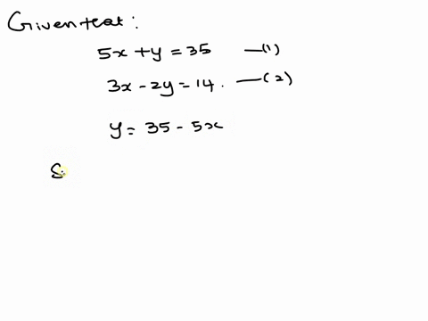 solve-the-following-simultaneous-equation-by-substitution-method-5xy35-3x-2y14-62661