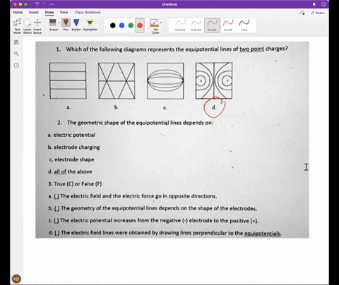 which-of-the-following-diagrams-represents-the-equipotentia-lines-of-two-point-charges-the-geometric-shape-of-the-equipotential-lines-depends-on-electric-potential-b-electrode-charging-c-ele-23672