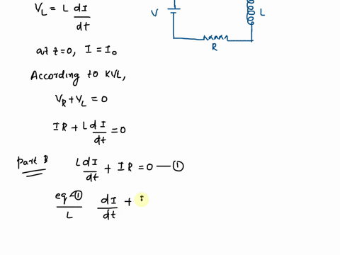 Learning Goal: To understand the mathematics of current decay in an L-R ...