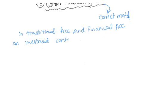 which-of-the-following-is-not-a-correct-match-1-incurs-costs-2-generates-revenue-3-controls-investment-funds