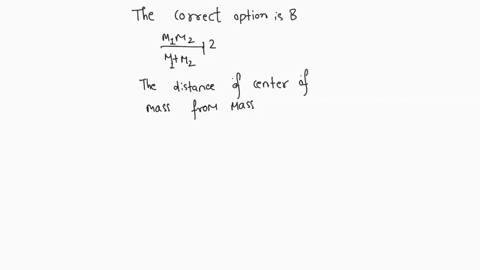 a-light-rod-of-length-l-has-two-masses-m1-and-m2-attached-to-its-two-ends-the-moments-of-inertia-of-the-system-about-an-axis-perpendicular-to-the-rod-and-passing-through-the-centre-of-mass-i-72997