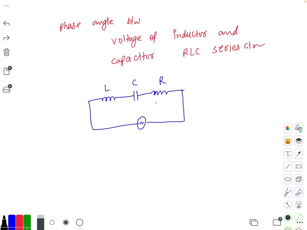 SOLVED What is the phase angle between the voltages of the inductor