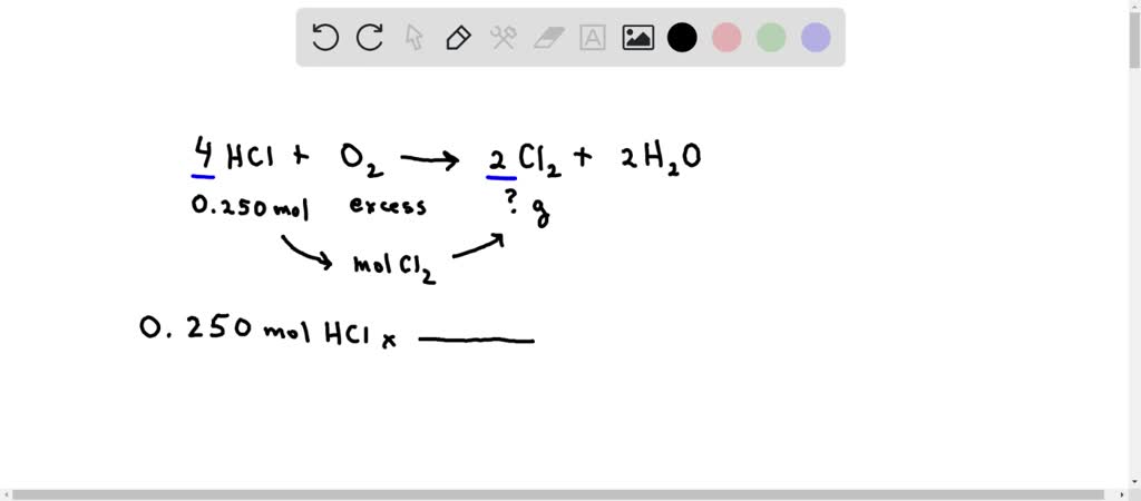 Solved: Consider The Reaction Shown. 4hcl(g)+o2(g) 2cl2(g)+2h2o(g 