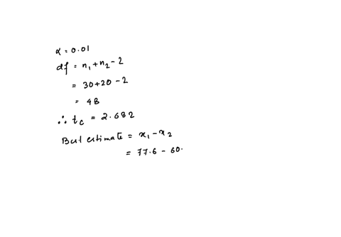 use-the-t-distribution-to-find-a-confidence-interval-for-a-difference-in-means-given-the-relevant-sample-results-give-the-best-estimate-for-for-1-2-the-margin-of-error-and-the-confidence-int-69741