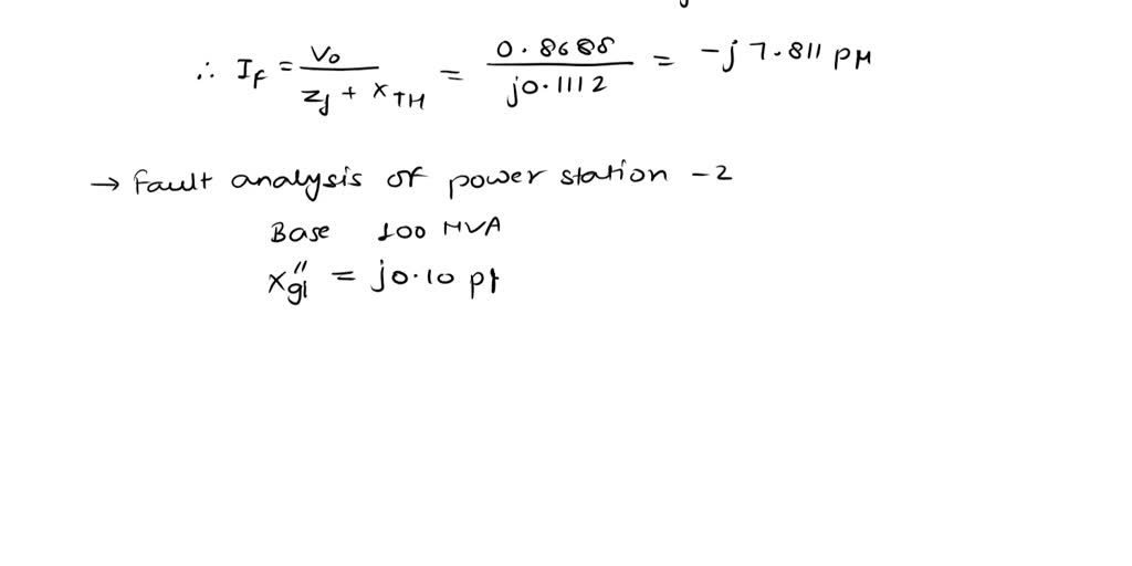 SOLVED: Determine the Fault current of each of the Components ...