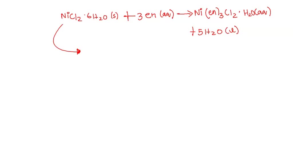 SOLVED Write the balanced chemical equation for the reaction of nickel