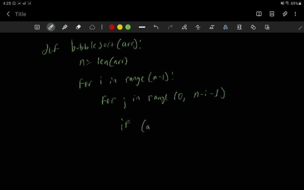 SOLVED: (Bnbble Sort) Bubble Sort Os Another Sorting Algorithm Based On ...