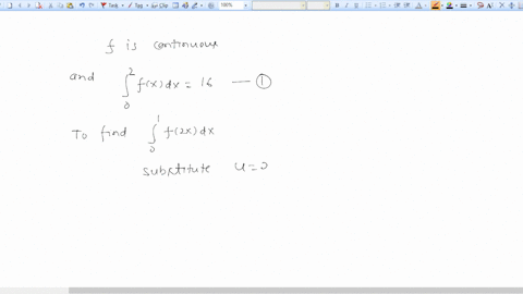 if-f-is-continuous-and-fx-dx-16-find-f2x-dx-23925