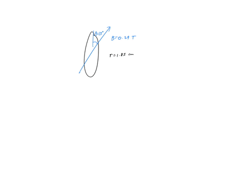 a-uniform-magnetic-field-of-magnitude-029-t-makes-an-angle-of-13circ-with-the-plane-of-a-circular-2-29534