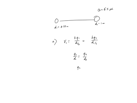 1two-conducting-spheres-with-diameters-of-0350-m-and-100-m-are-separated-by-a-distance-that-is-large-compared-with-the-diameters-the-spheres-are-connected-by-a-thin-wire-and-are-charged-to-6-40121