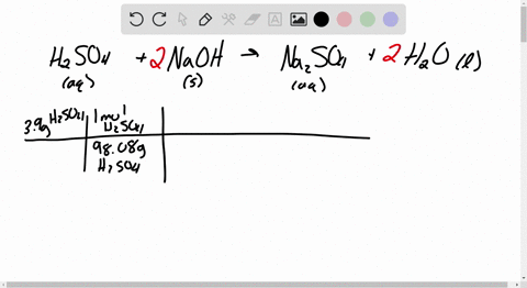 aqueous-sulfuric-acid-h2so4-reacts-with-solid-sodium-hydroxide-naoh-to-produce-aqueous-sodium-sulfate-na2so4-and-liquid-water-h2o-if-158-g-of-sodium-sulfate-is-produced-from-the-reaction-of-03316