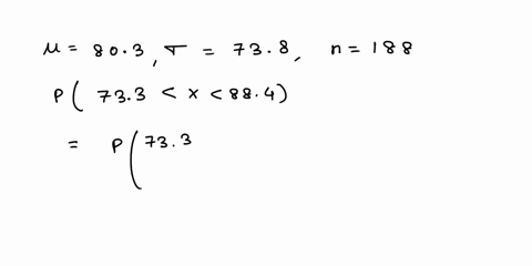 a-population-of-values-has-norma-distribution-with-random-sample-of-size-n-188-803-and-738-you-intend-to-draw-find-the-probability-that-single-randomly-selected-value-is-between-733-and-884-40777
