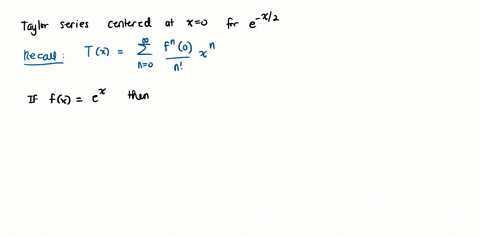Use substitution to find the taylor series at x 0 of the...