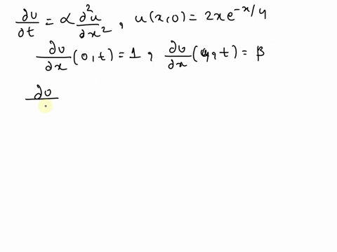 point-consider-the-partial-differential-equation-for-heat-in-a-one-dimensional-rod-with-temperature-uxt-du-dt-du-dx2-assume-initial-condition-ux0-2xe-x4-and-boundary-conditions-du-du-0t-1-40-27098