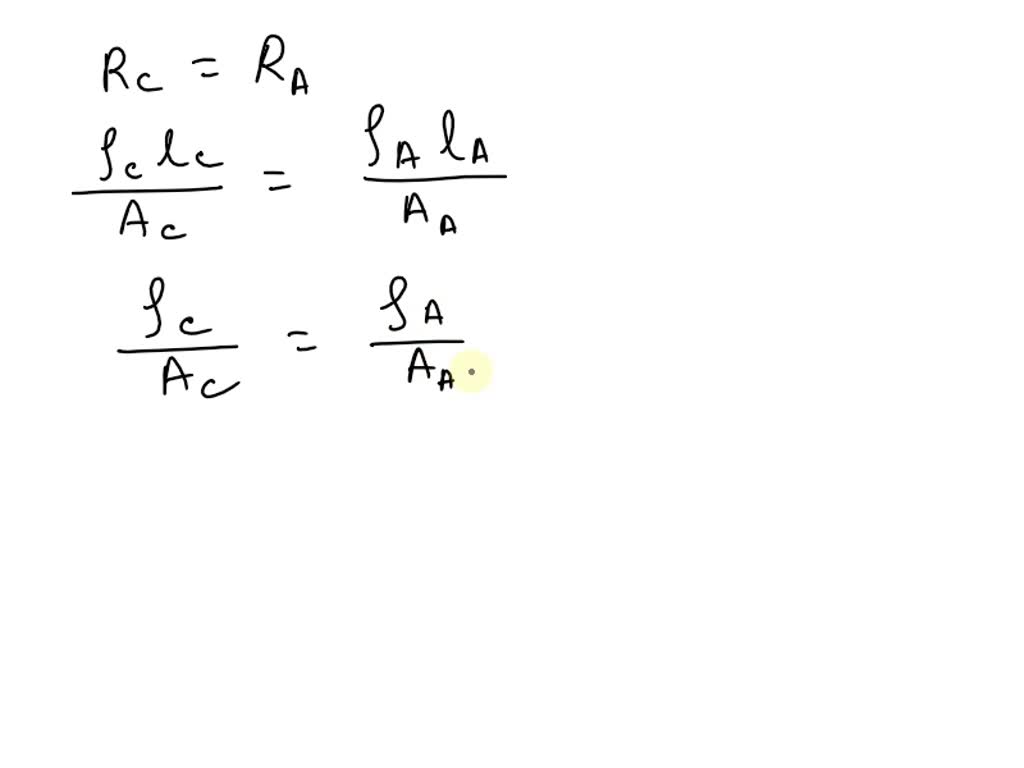 SOLVED 2. Two wires have the same length and the same resistance. One