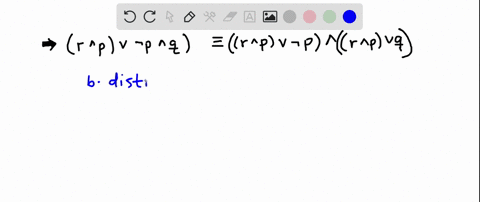 select-the-law-which-shows-that-the-two-propositions-are-logically-equivalent-apv-p-q-r-p-v-p-r-pv-a-demorgans-law-b-distributive-law-associative-law-d-commutative-law-42912
