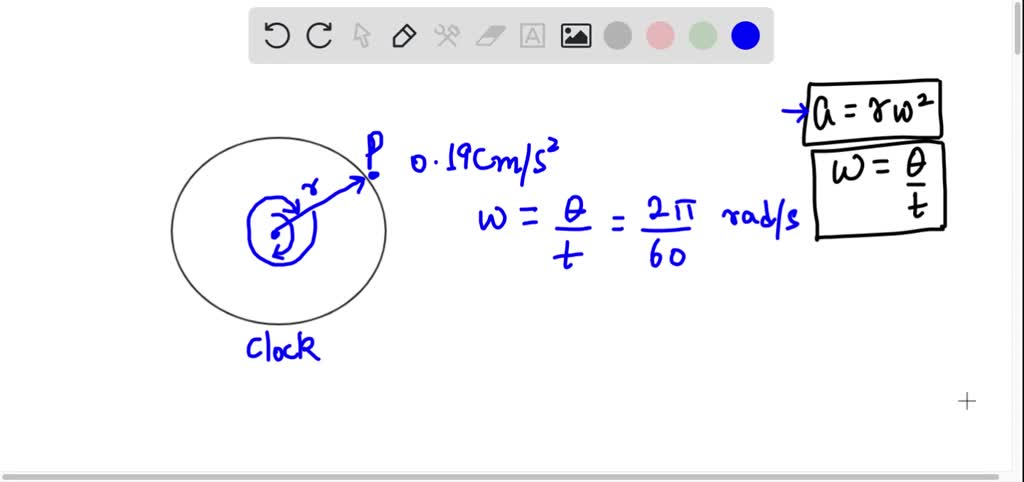 SOLVED point located on the second hand of a large clock has a