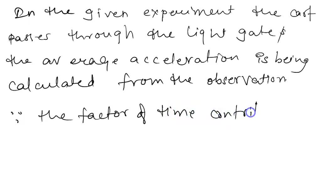 SOLVED In this experiment the data logger measures the time taken for
