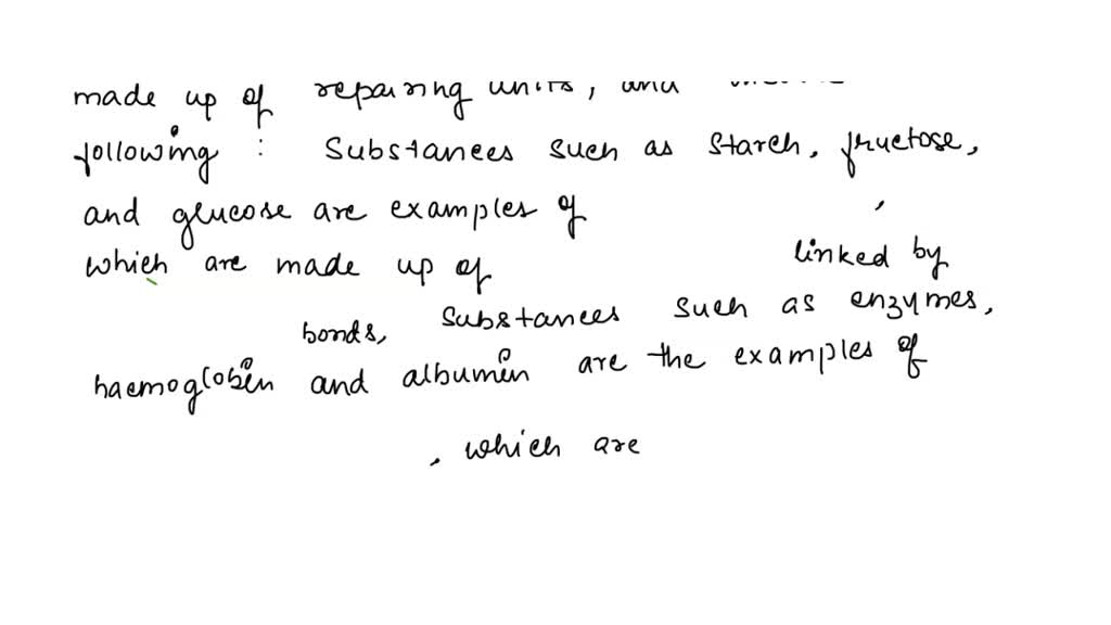 SOLVED Cells are comprised of macromolecules that can be classified as