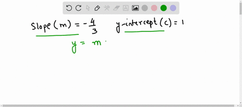 write-an-equation-in-slope-intercept-form-for-the-line-with-slope-43-and-y-intercept-1-13373