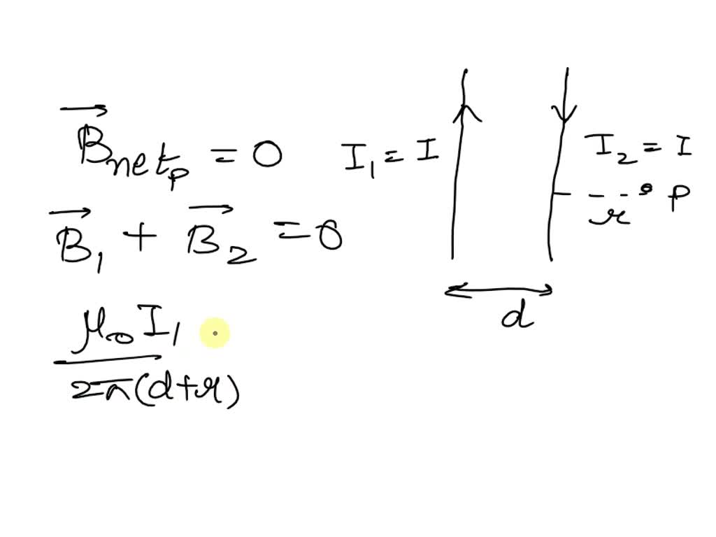 SOLVED Consider two very long parallel wires separated by distance d